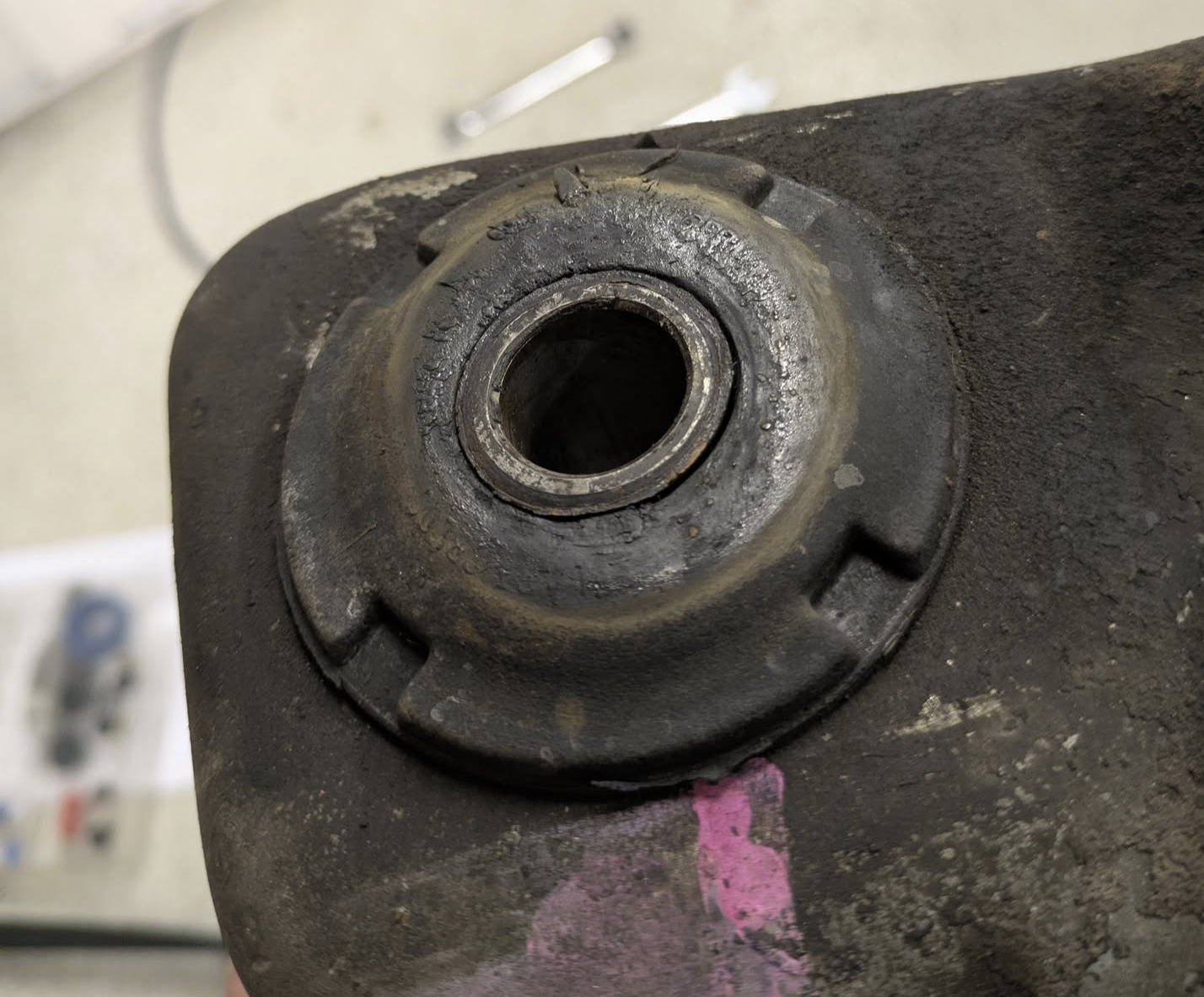 Volvo 240 broken worn out control arm bushing