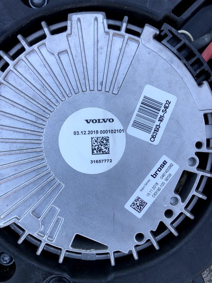 Brand new XC60 XC90 radiator cooling fan — Oz Volvo Forums